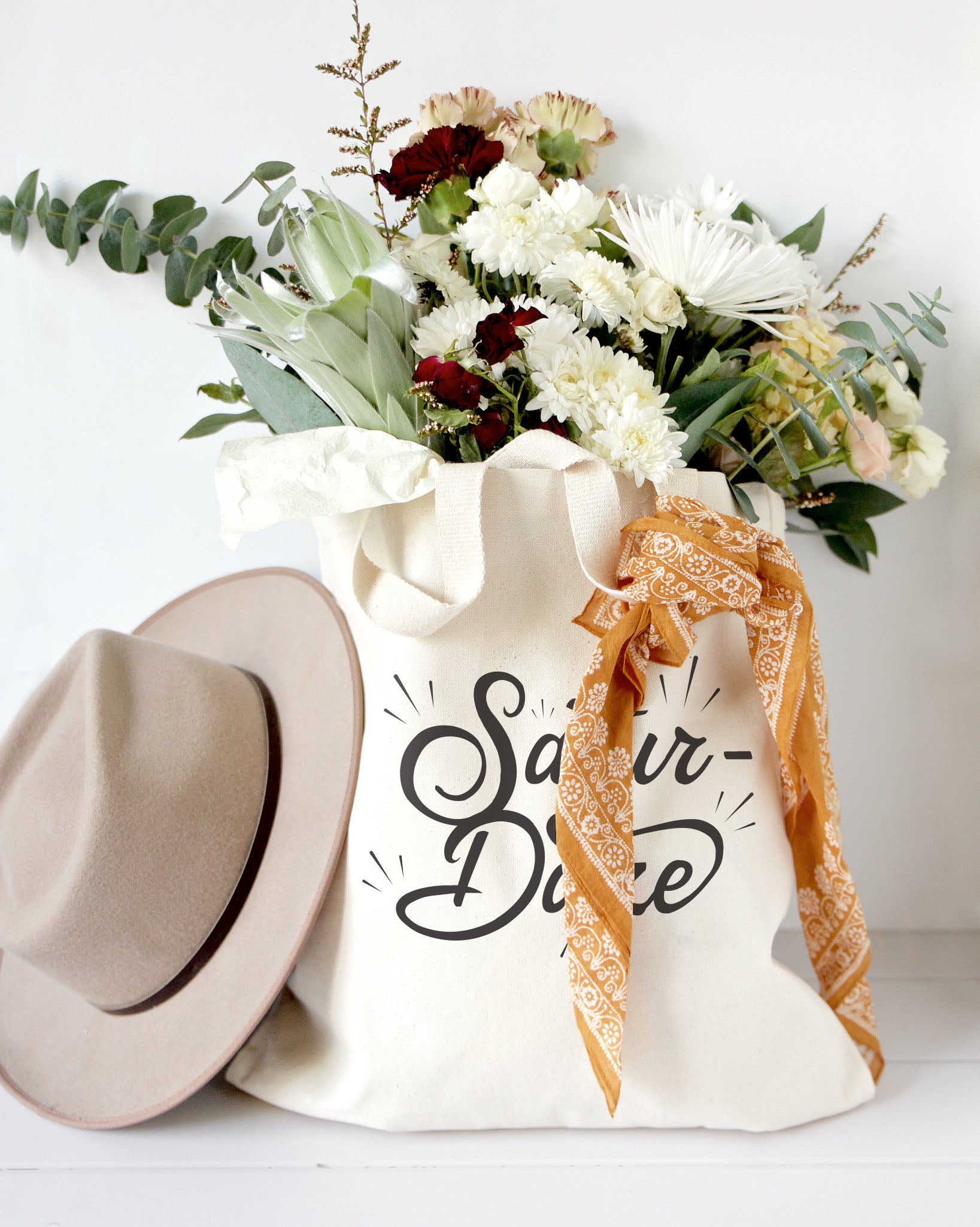 Saturdaze Weekend Cotton Canvas Tote Bag