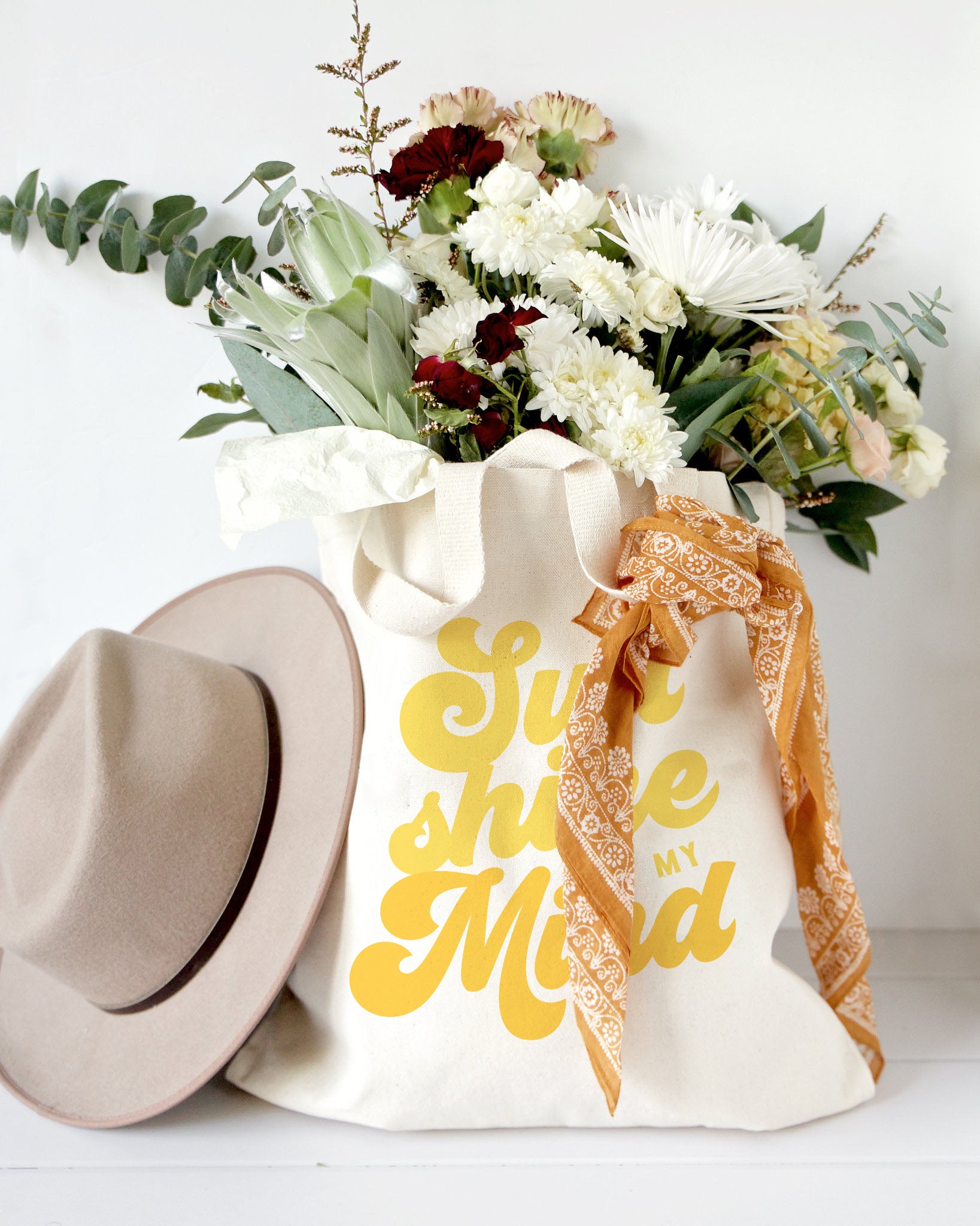 Sun Shine on My Mind Cotton Canvas Tote Bag