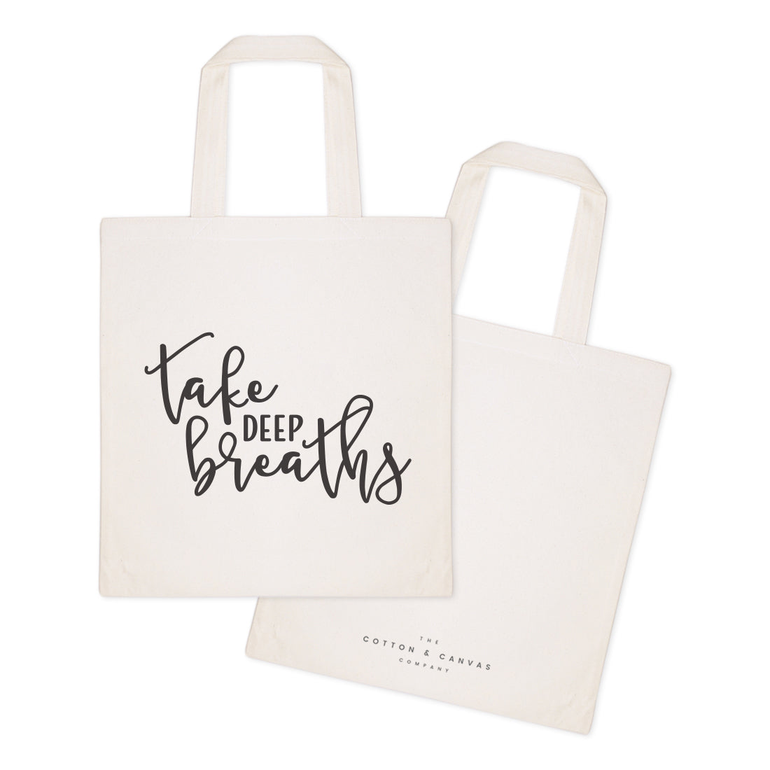 Take Deep Breaths Gym Cotton Canvas Tote Bag