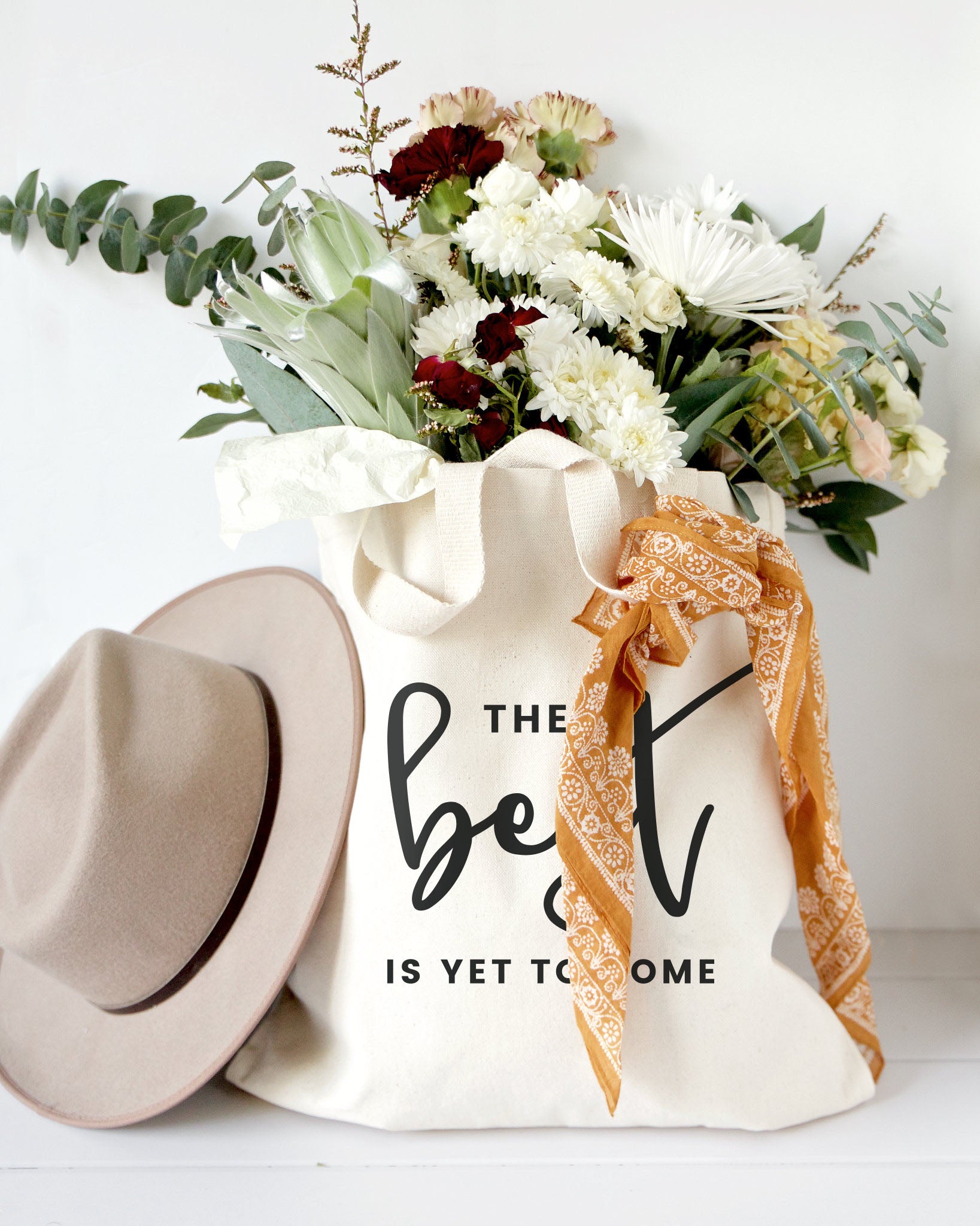 The Best is Yet to Come Cotton Canvas Tote Bag