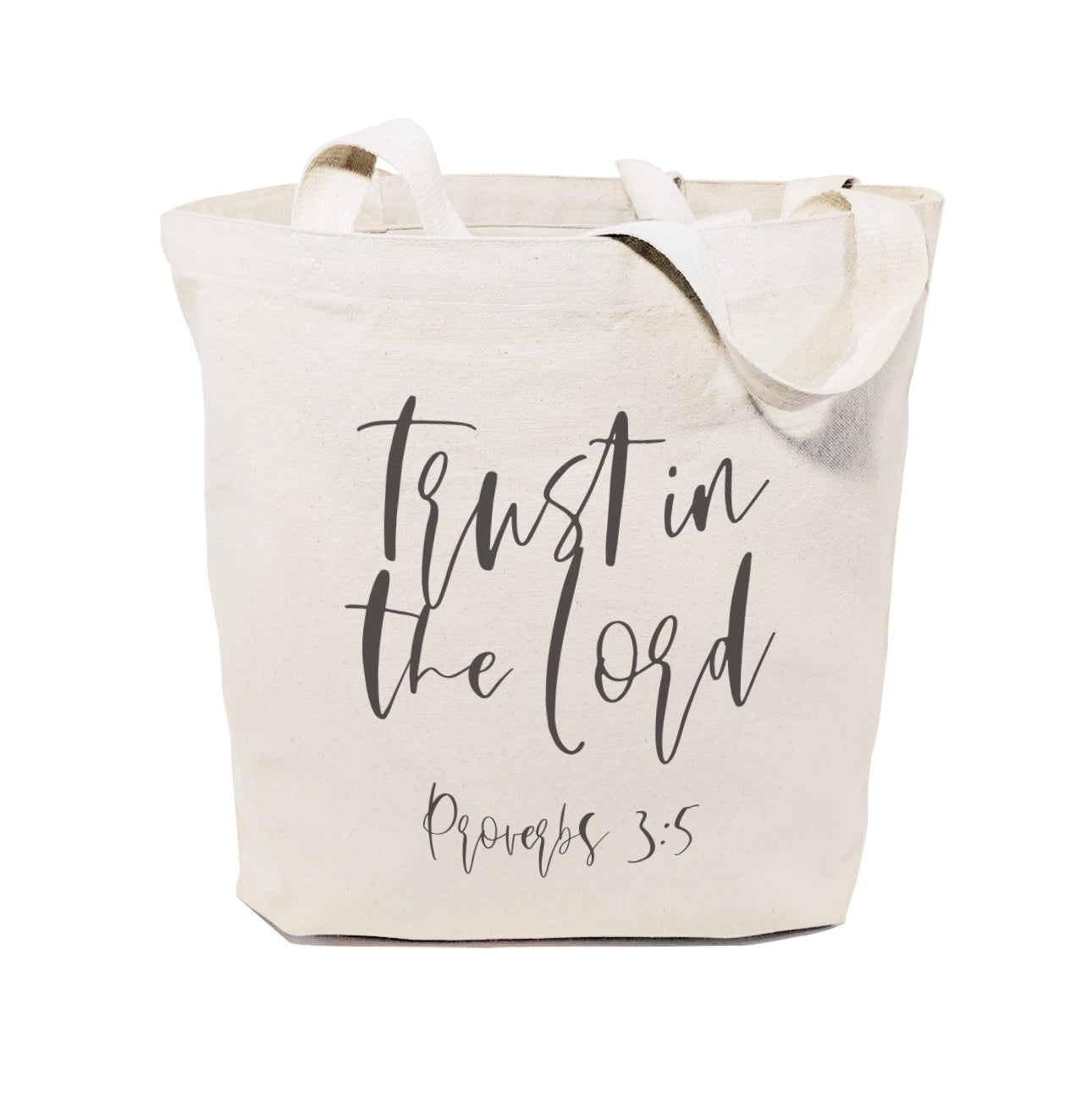 Trust in the Lord, Proverbs 3:5 Cotton Canvas Tote Bag