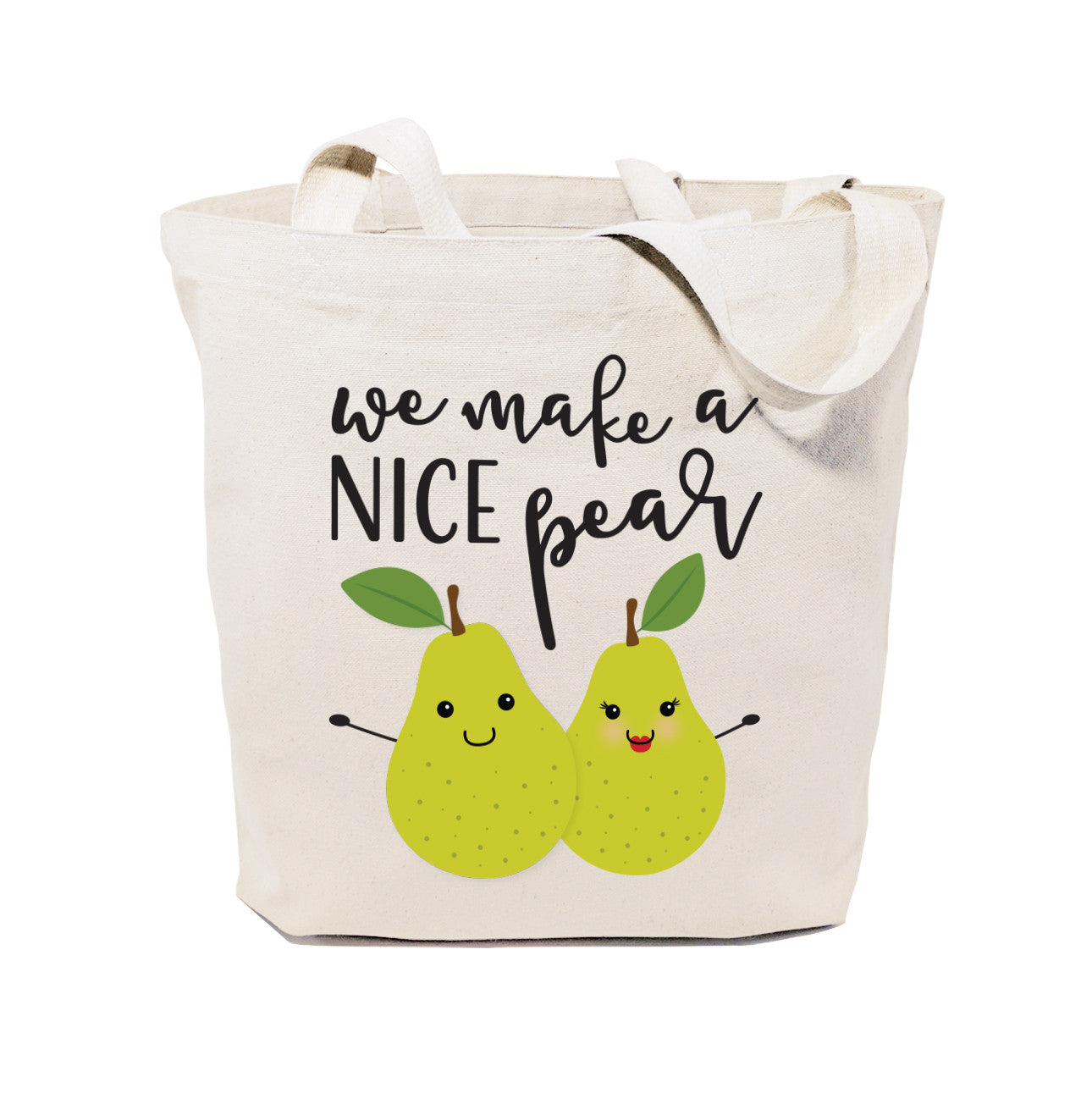 We Make A Nice Pear Cotton Canvas Tote Bag
