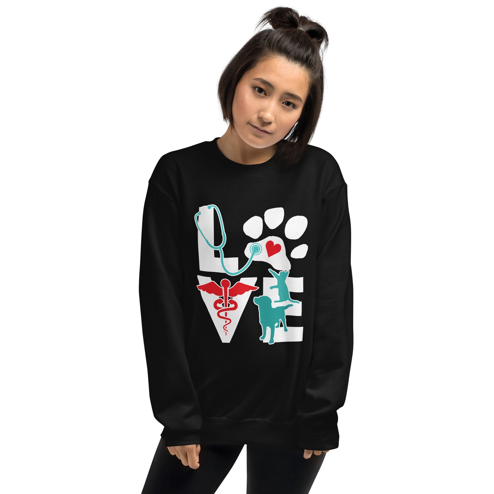 Love Dog and Cat Crewneck Sweatshirt