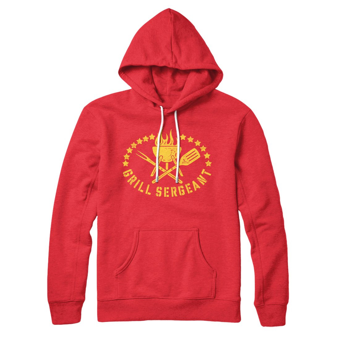 Grill Sergeant Unisex Pullover Hoodie - Cotton Polyester Loose Fit