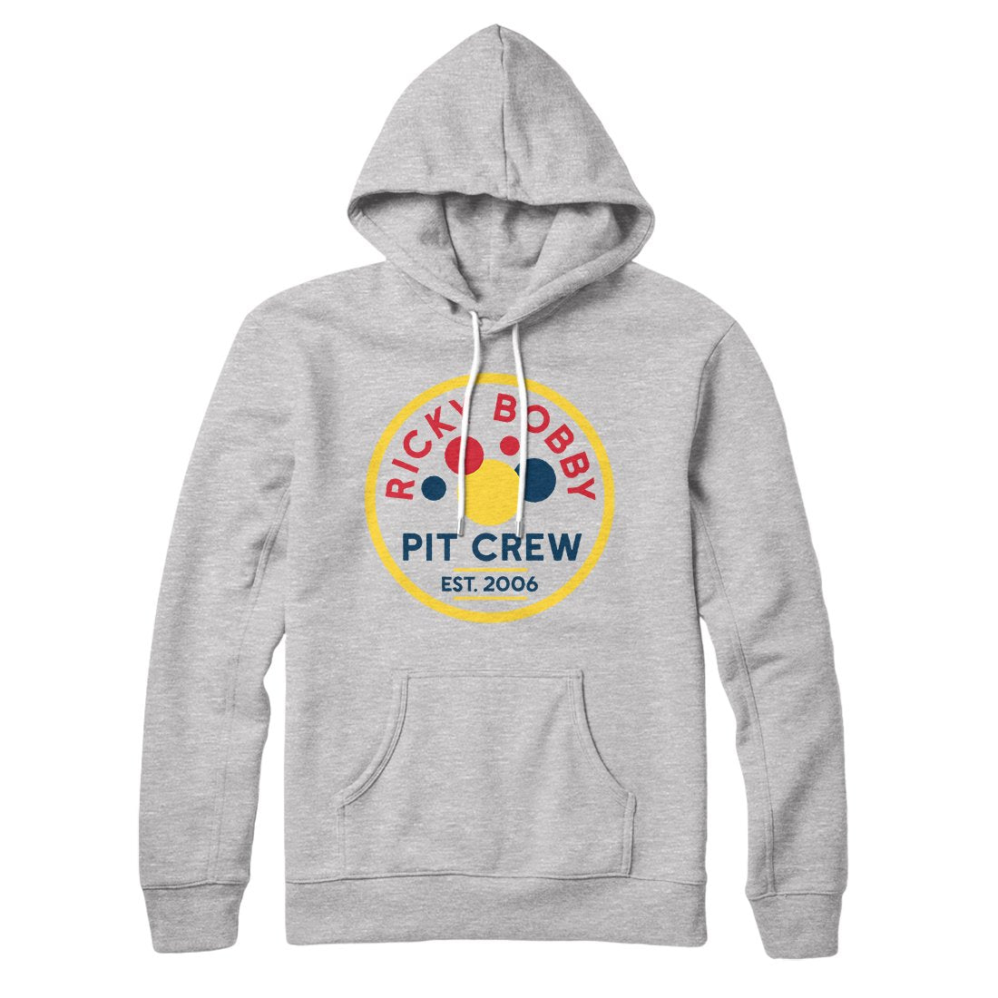 Ricky Bobby Pit Crew Unisex Pullover Hoodie - Cotton Polyester Loose Fit Kangaroo Pocket