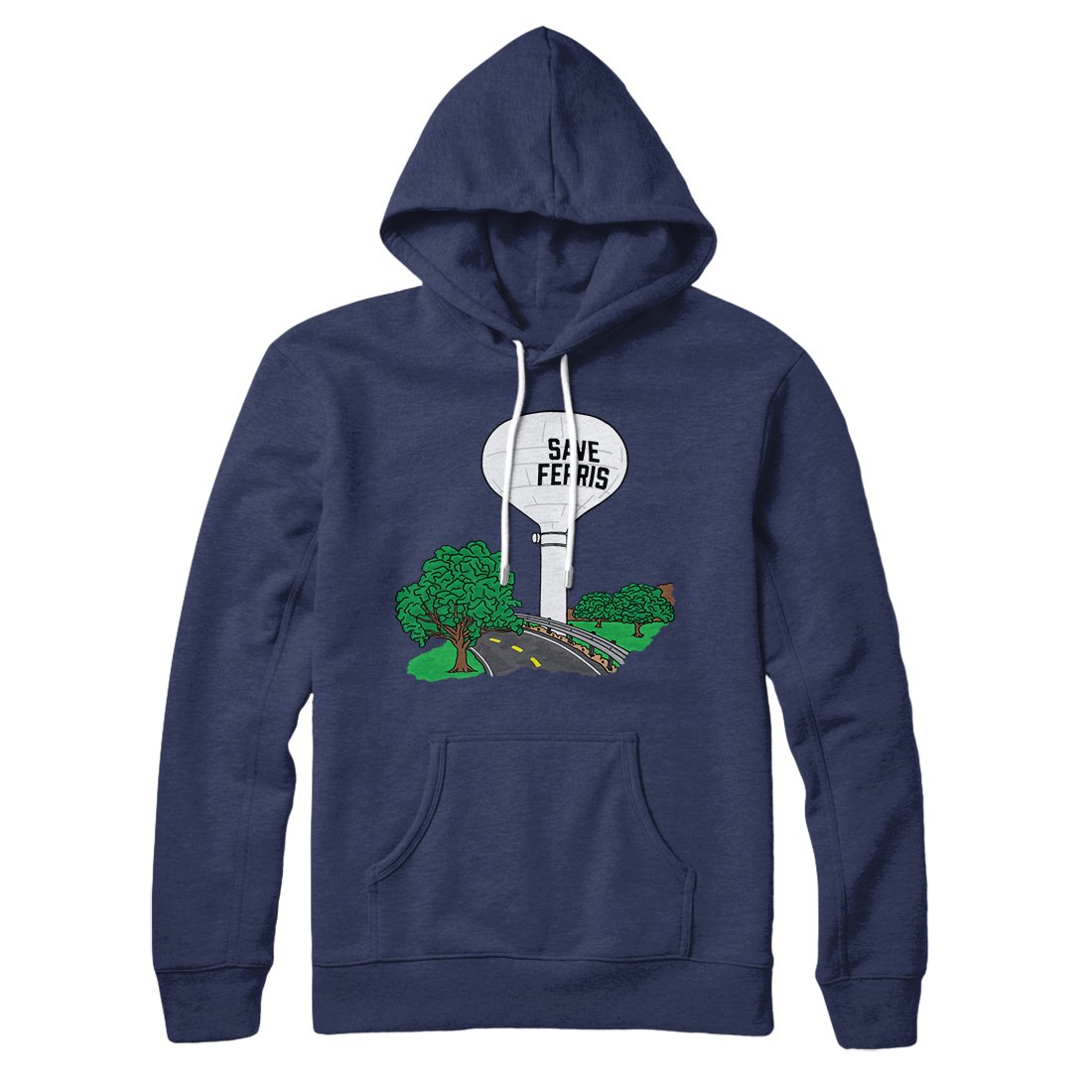 Save Ferris Unisex Pullover Hoodie - Cotton Polyester Loose Fit Kangaroo Pocket